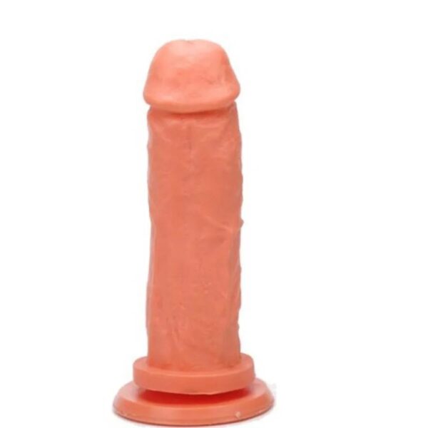 PÊNIS MACIÇA COM VENTOSA 16X4cm  grátis sachê lubrificante kgel