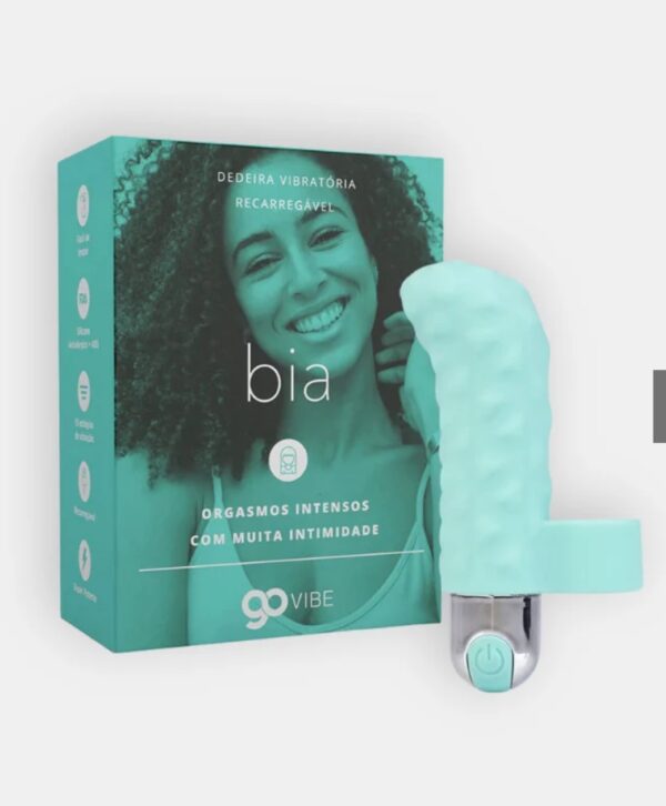 Dedeira Vibratória Recarregável Go Vibe Bia - 9,1 cm x 3 cm